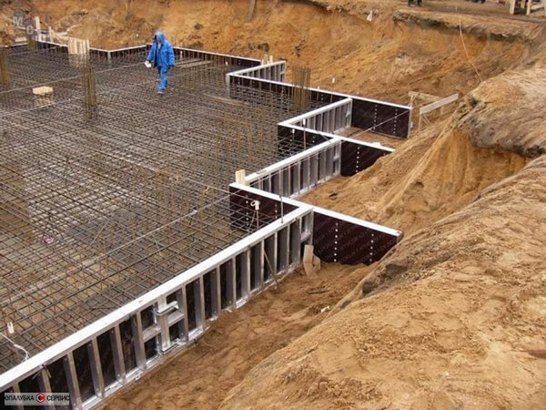 опалубка для фундамента